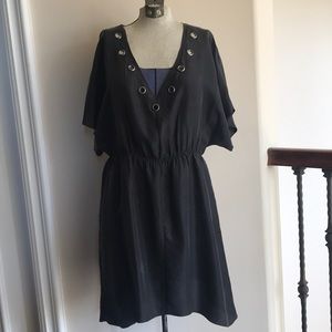 gf - Gianfranco Ferre Black Silk Dress - Size S